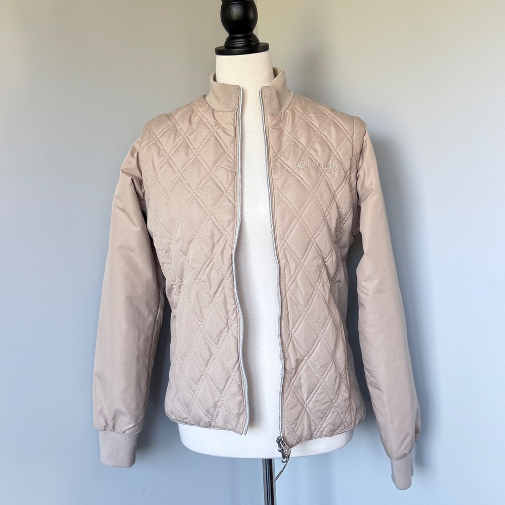 Authentic Mountain Horse Classic Edition Convertible Riding Jacket Taupe Beige - Picture 2 of 16